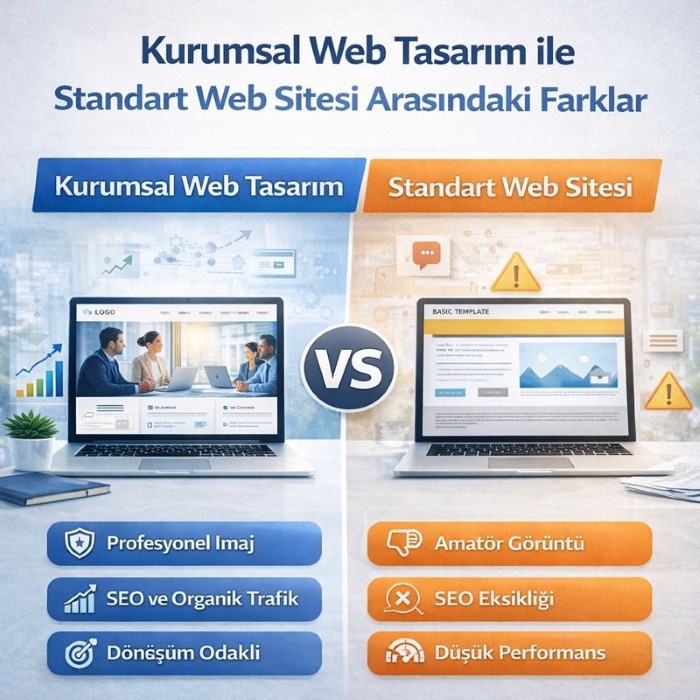 Kurumsal Web Tasarım ile Standart Web Sitesi Arasındaki Farklar