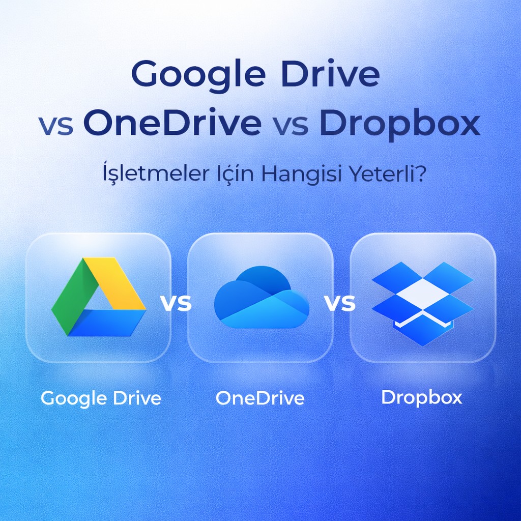 Google Drive vs OneDrive vs Dropbox: İşletmeler İçin Hangisi Yeterli?